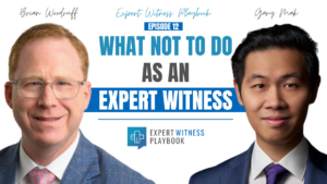 Episode 12: What Not To Do As An Expert Witness
